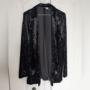 H&M Black Velvet Women's Blazer